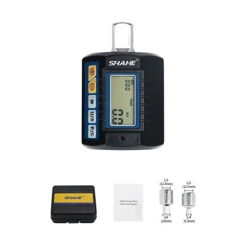 Cyfrowy adapter momentu SHAHE ANC-135 1/2 zakres 4–135 Nm elektroniczny czarno-niebieski do naprawy samochodów i rowerów