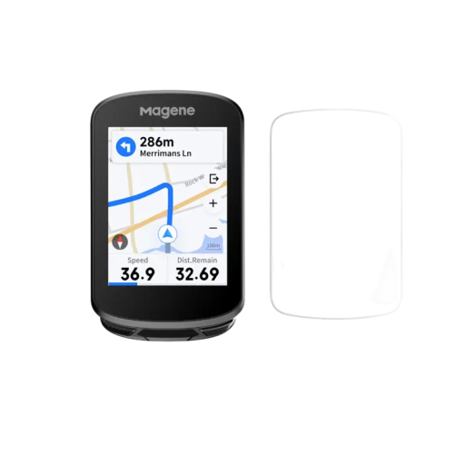 Cykeldator med navigation och WiFi 2,4" färgskärm med pekskärm skyddsglas svart IPX7 för cykling och ruttövervakning