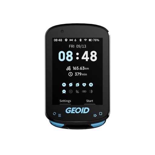 Cykeldator med WiFi och Bluetooth-navigering 2,4" display hållbar display för ruttövervakning och cykelträning