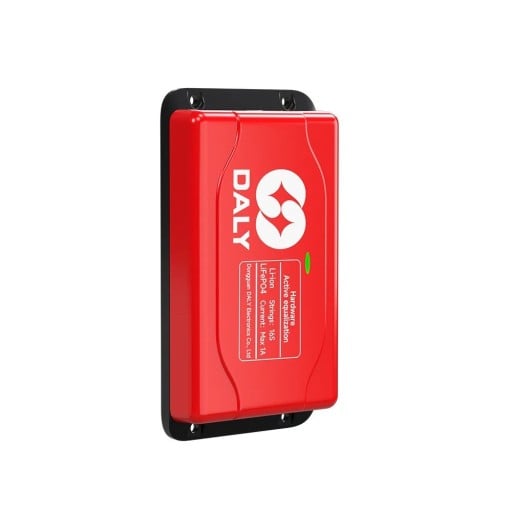 Daly 16S 1 A BMS Active Balancer for Li-ion and LiFePO4 Batteries with Active Cell Balancing 65 x 115 x 19 mm Red Solar Storage