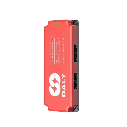 Daly 16S 5 A BMS Smart Active Balancer for Li-ion and LiFePO4 Batteries with Cell Balancing 163 x 65 x 21 mm Red Solar Storage