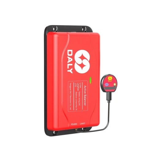 Daly 24S 1 A BMS Smart Active Balancer with Bluetooth for Li-ion and LiFePO4 Batteries 65 x 115 x 19 mm Red Home and Solar Storage