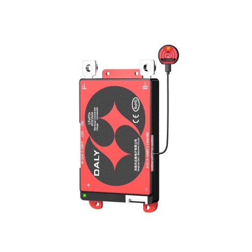 DALY Smart BMS 16S 48 V 60 A beschermingsmodule voor LiFePO4-batterijen 65 x 123 x 14 mm Bluetooth RS485 CANBUS NTC rood voor lithiumbatterijen