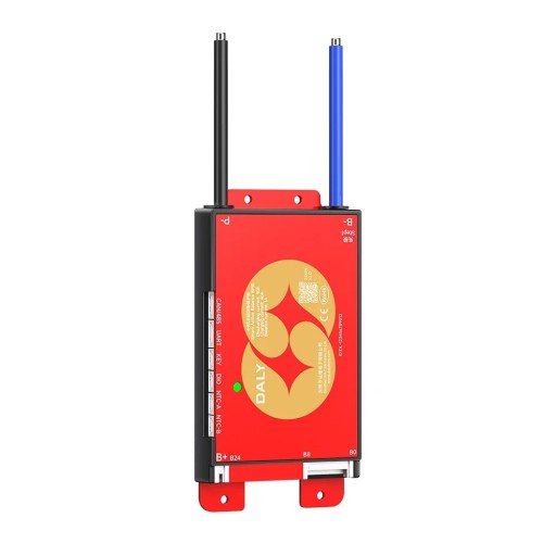 DALY smart BMS 4S-8S 40 A Aktiv balancer Bluetooth RS485 og CAN til LiFePO4 batterier Rød Beskyttelse af lithiumbatterier