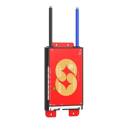 DALY smart BMS 7S-24S 40 A Aktiv balancer Bluetooth RS485 og CAN til LiFePO4 batterier Rød Beskyttelse af lithiumbatterier