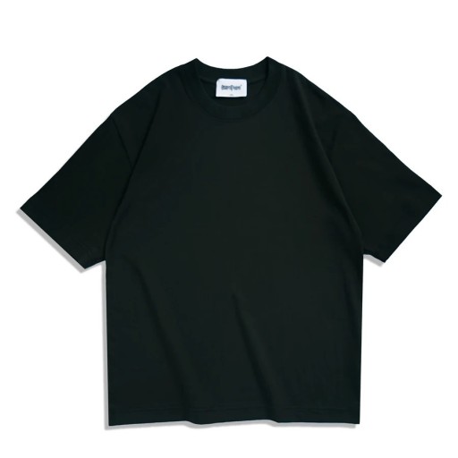 Dam T-shirt med kort ärm, enfärgad, lös O-ringad, avslappnad passform, rullade ärmar, bekvämt mode