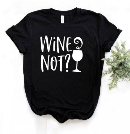Dam T-shirt med roligt vintryck B315