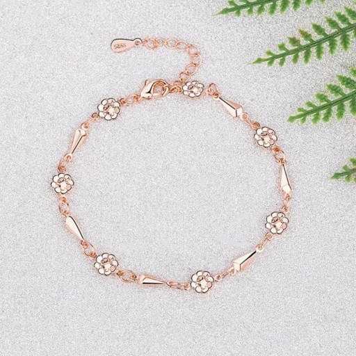 Damarmband med blommor P189