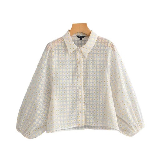 Damblus med knappar Rose