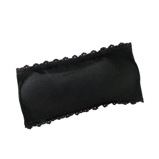 Dame bandeau bh med blondekant universel størrelse nylon elastan til daglig brug under tøj