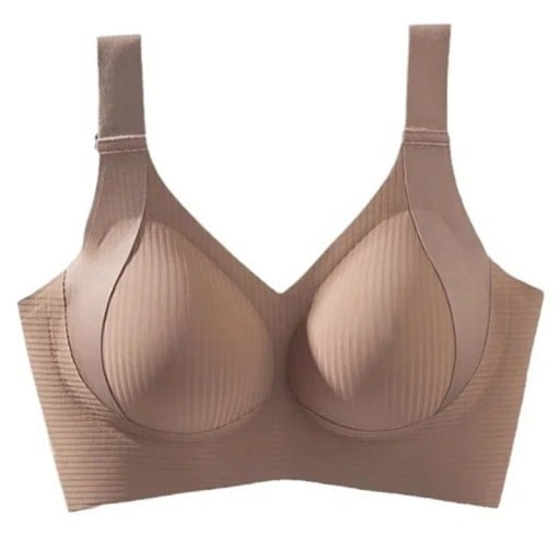 Dame BH med formede skåle uden bøjler nylon komfortabel til daglig brug glat konstruktion diskret design
