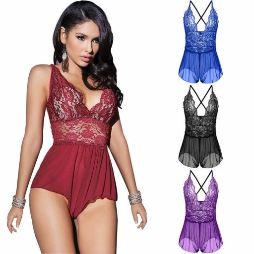 Dame bodysuit i blonde P325