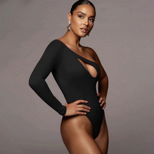 Dame bodysuit med skulderlukning B788