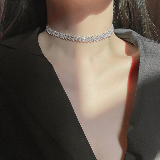 Dame choker halskæde D104