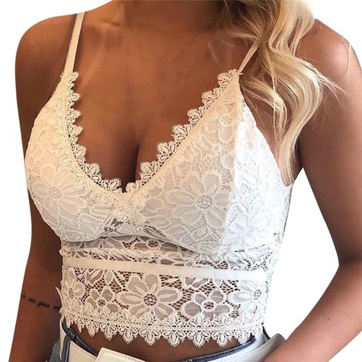 Dame crop top med blonde A1190