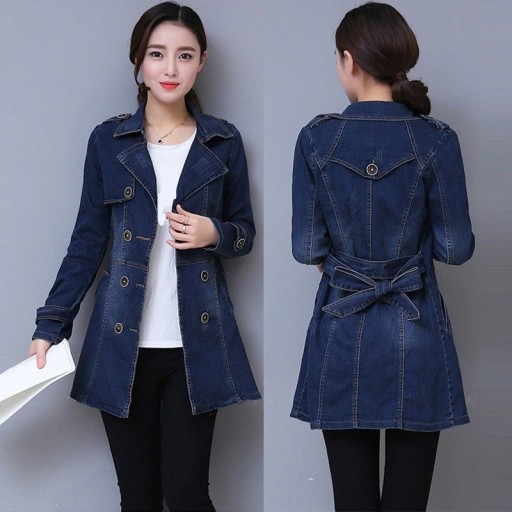 Dame denim frakke P2232