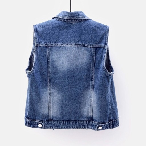 Dame denim vest P1791
