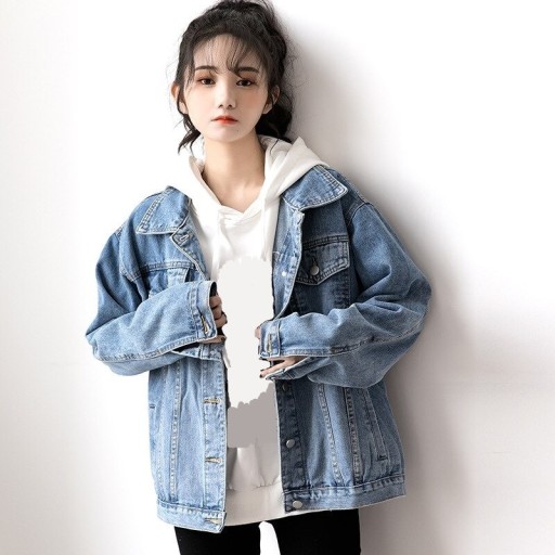 Dame denimjakke P1640