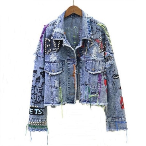 Dame denimjakke P1762