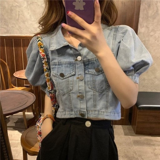 Dame denimjakke P1767