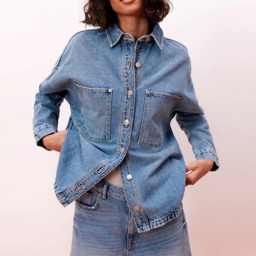 Dame denimjakke P2028