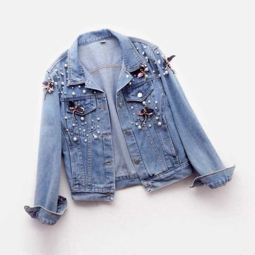 Dame denimjakke P2222