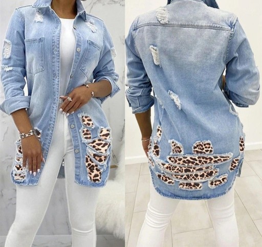 Dame denimjakke P2289
