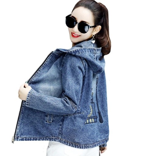 Dame denimjakke P2430