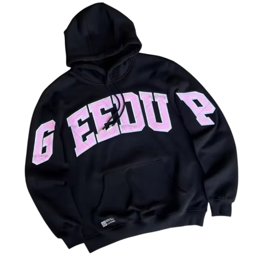 Dame hoodie med lommer Enfarvet hoodie med et fint mønster i blødt bomuld Behagelig fritidsoverdel i forskellige farver