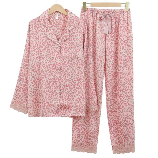 Dame leopardpyjamas P2680