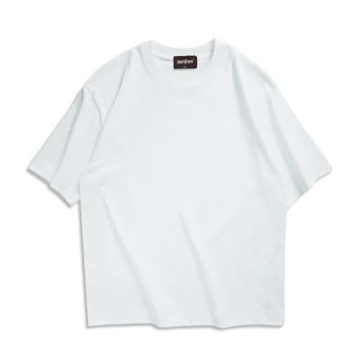 Dame Oversized Kortærmet T-shirt Ensfarvet Løs O-hals T-shirt Afslappet Oversized Pasform Rulleærmer Komfortabel Mode