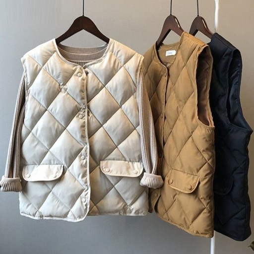 Dame quiltet vest P2181