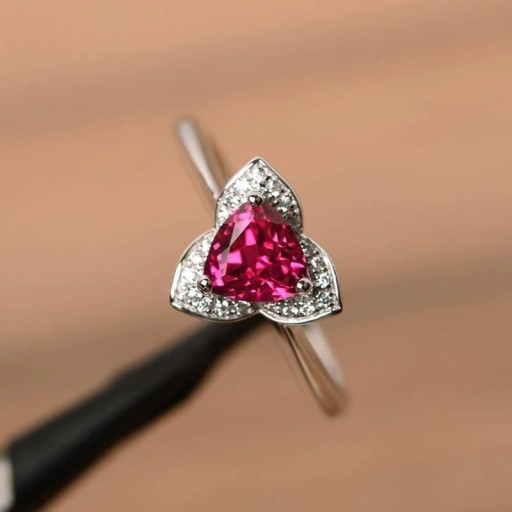 Dame ring blomst D1478