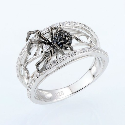 Dame ring med edderkop D2369