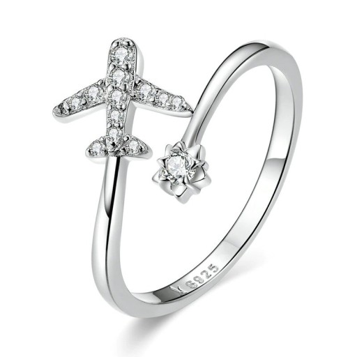 Dame ring med et fly
