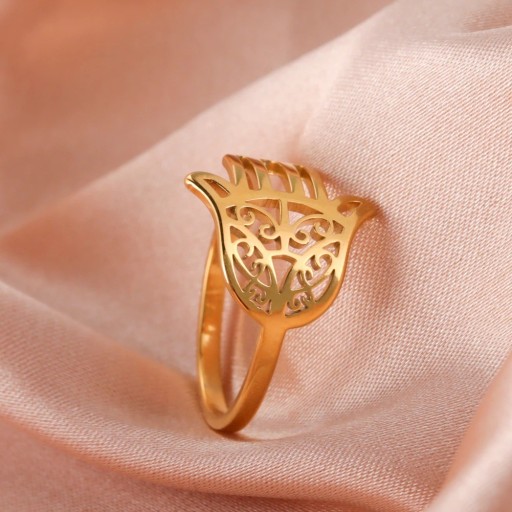 Dame ring med Fatimas hånd D2801