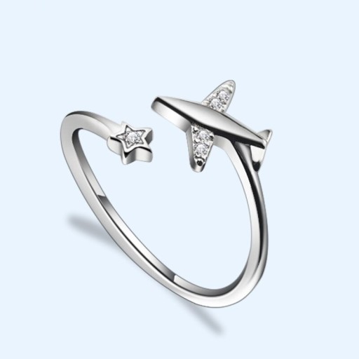 Dame ring med fly D1657