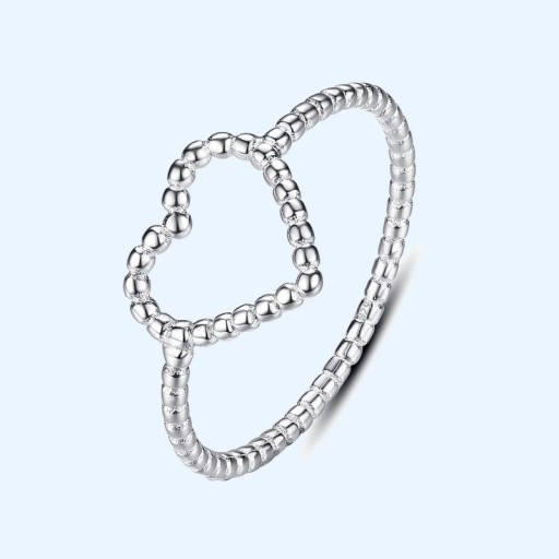 Dame ring med hjerte D1031
