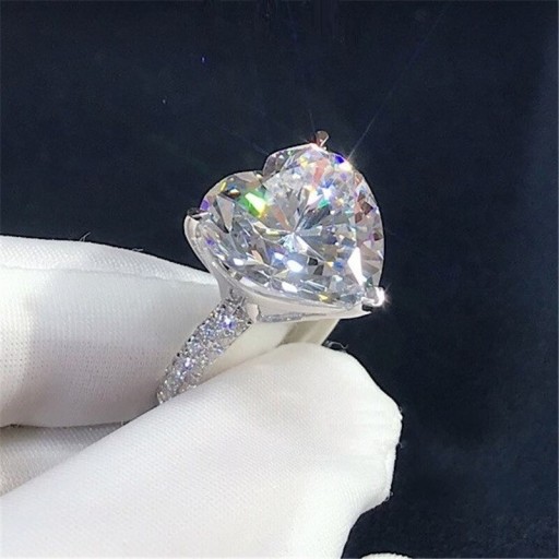 Dame ring med hjerte D1906