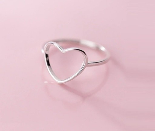 Dame ring med hjerte D2112