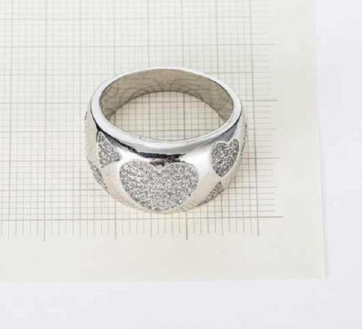 Dame ring med hjerte D2207