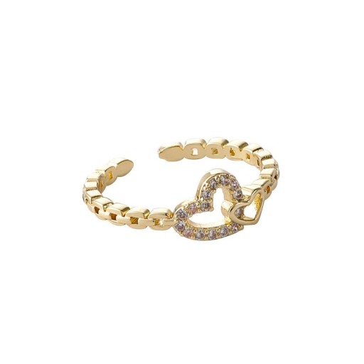 Dame ring med hjerte D2283