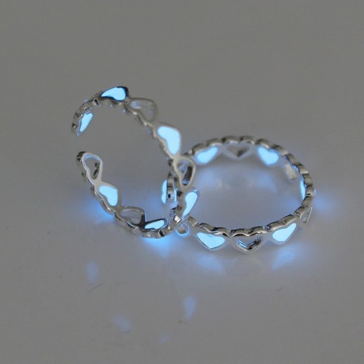 Dame ring med hjerte D2396