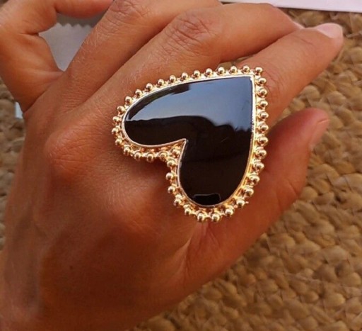 Dame ring med hjerte D2427