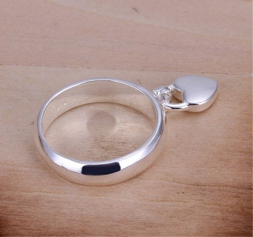 Dame ring med hjerte D2622