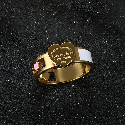 Dame ring med hjerte D2635