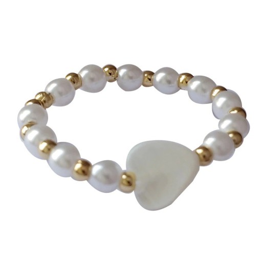 Dame ring med hjerte D2679