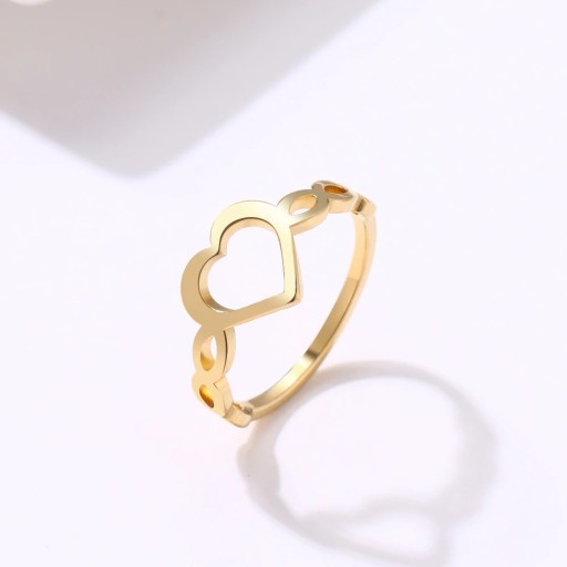 Dame ring med hjerte D2712