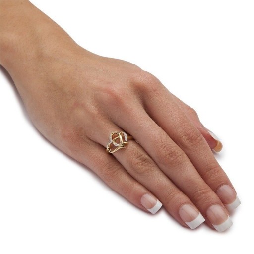 Dame ring med hjerte D2770