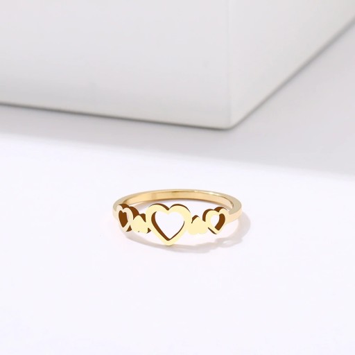 Dame ring med hjerte D2883